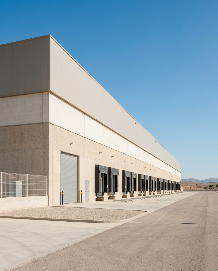 Spain production facility, architectural detail